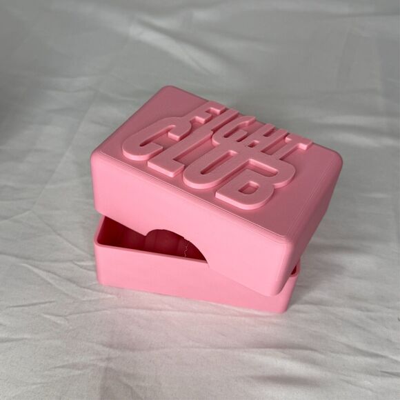 Fight Club Soap Bar Prop Pink Iconic Movie Decor Man Cave Gift Holder - Picture 5 of 7